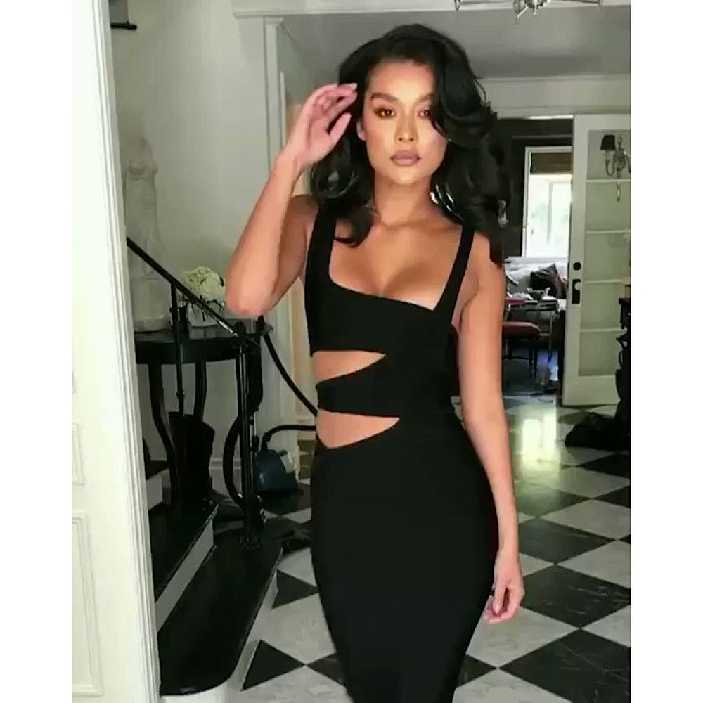 ON HOLD ❌ HOUSE OF CB XS Miya Bandage  Midi Dress - Picture 7 of 16